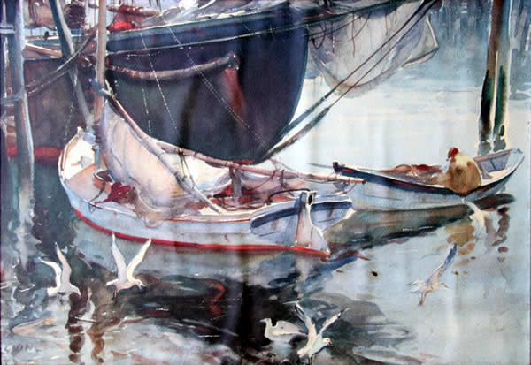 600x413 S. Stone Watercolor Painting - Stone Watercolor