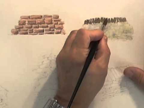 480x360 Watercolour Building Lesson - Stone Watercolor