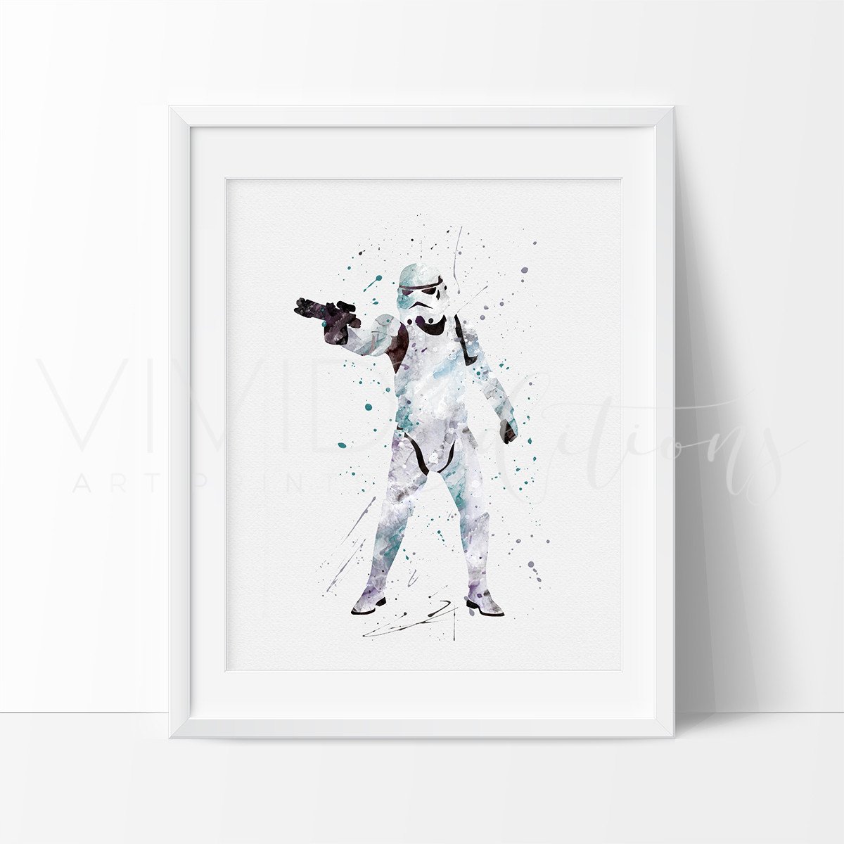 1200x1200 Star Wars Stormtrooper Watercolor Nursery Art Print, Kids Wall Art - Stormtrooper Watercolor
