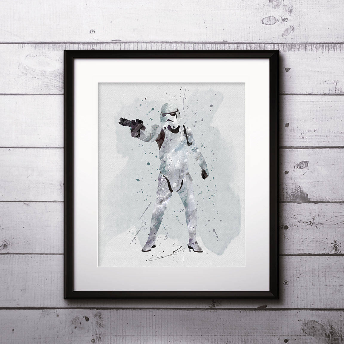 1152x1152 Stormtrooper Watercolor Print, Star Wars Painting, Star Wars - Stormtrooper Watercolor