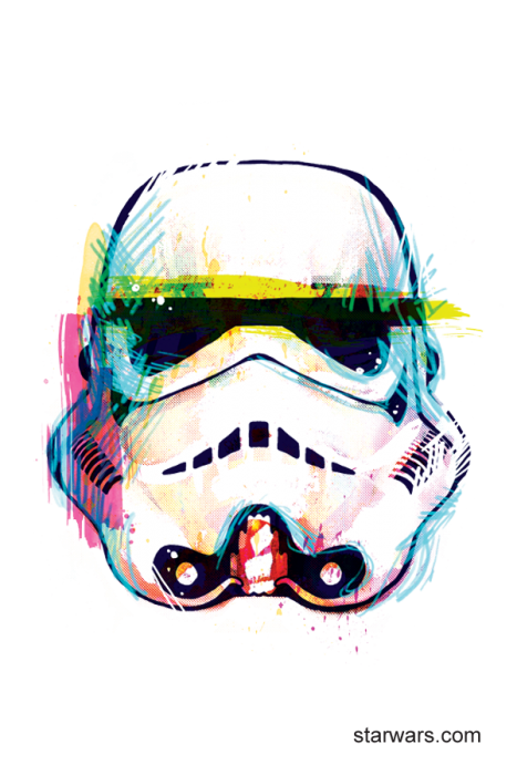 467x700 Watercolor Stormtrooper Temporary Tattoo - Stormtrooper Watercolor
