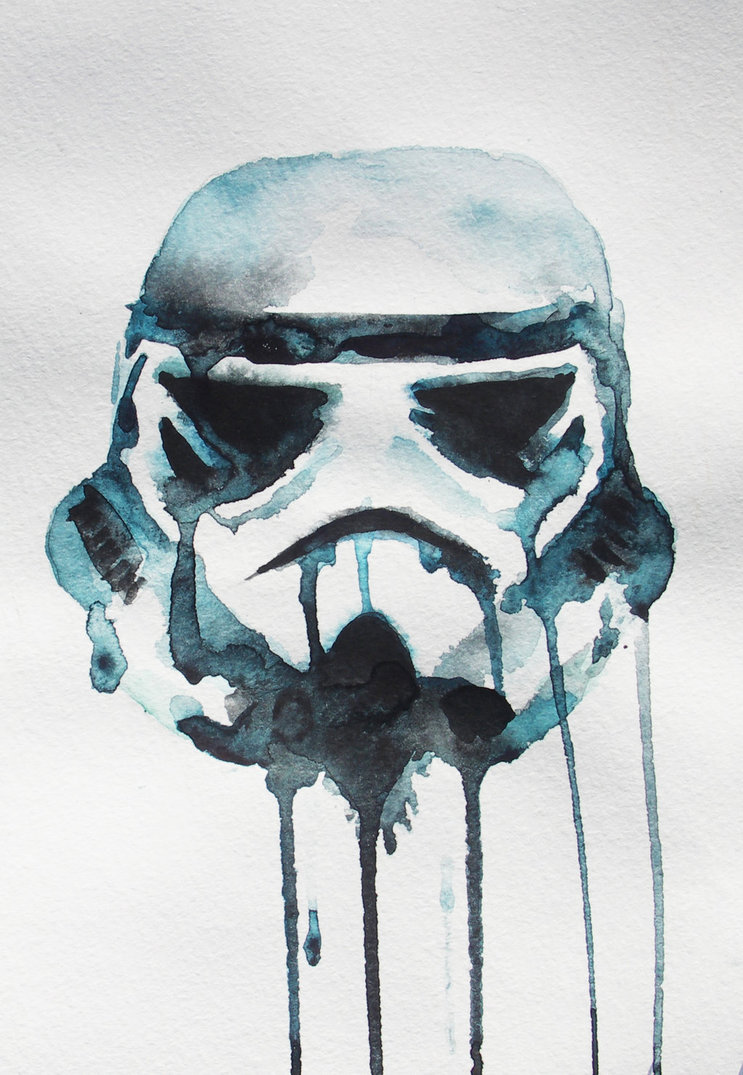 743x1075 Imperial Stormtrooper By Rusinovamila - Stormtrooper Watercolor