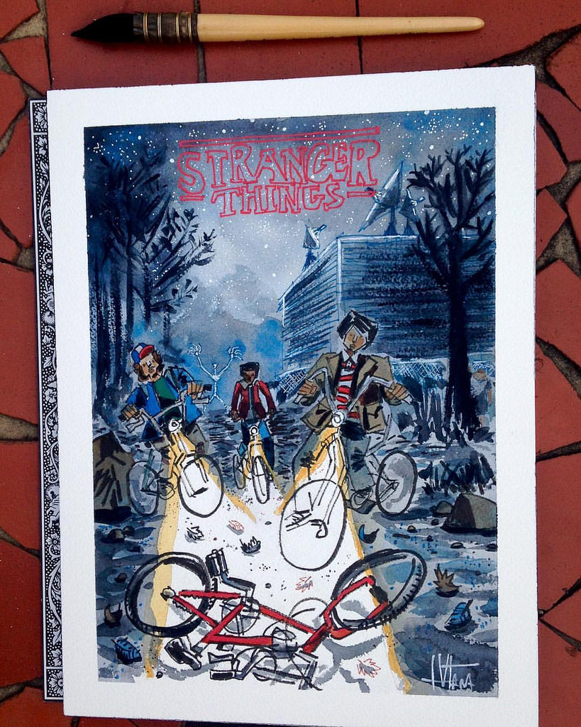 819x1024 Stranger Things - Stranger Things Watercolor