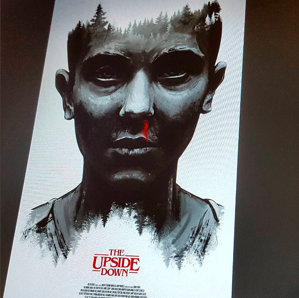 600x598 The Upside Down - Stranger Things Watercolor