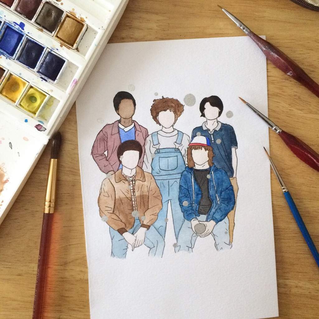 1024x1024 Stranger Things Painting!!!! Art Amino - Stranger Things Watercolor