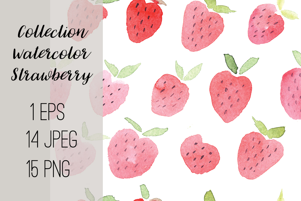 1200x800 Strawberry Watercolor By Rasveta - Strawberry Watercolor