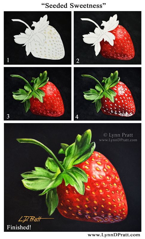 486x800 Pin By Sue Curtsinger On Step By Step Watercolor In 2018 - Strawberry Watercolor Painting