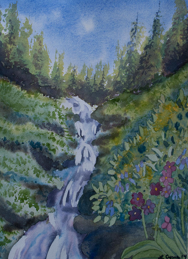 652x900 Watercolor - Stream Watercolor
