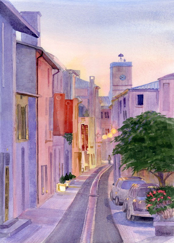 571x800 St Remy Original Watercolor - Street Watercolor