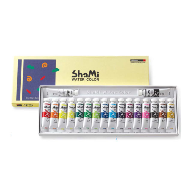 640x640 Shinhan Shami Watercolor Paint Set 18 Colors 10ml Tube For - Student Watercolor