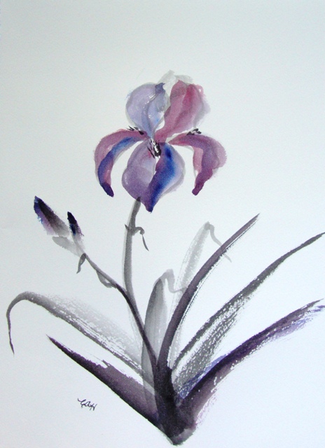 464x640 Sumi E Carolhughesart - Sumi E Watercolor