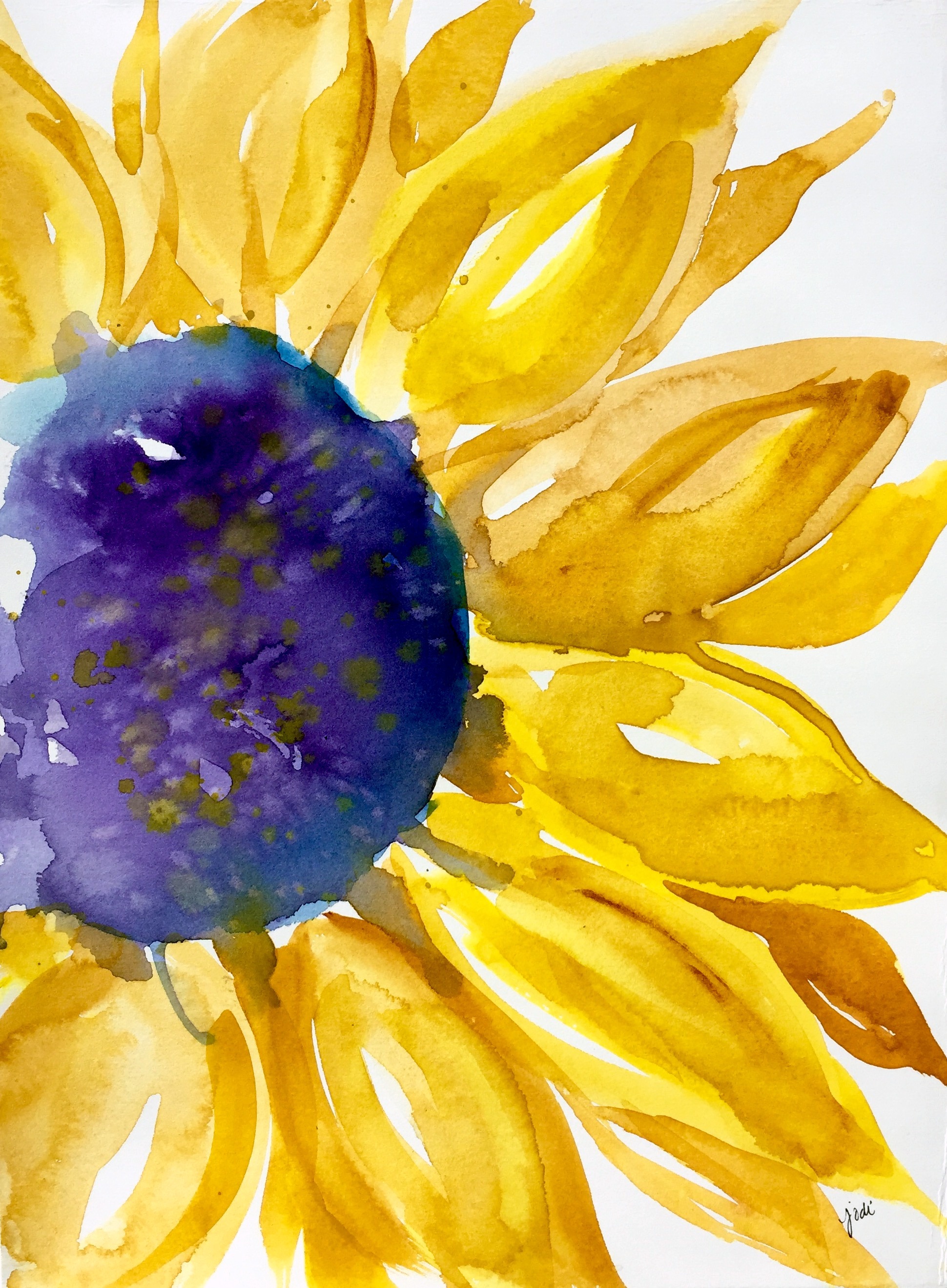 1940x2638 Beautiful The Creative Life In Between - Sunflower Watercolor