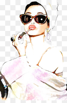 260x400 Free Download Fashion Illustration Drawing Watercolor Painting - Sunglasses Watercolor