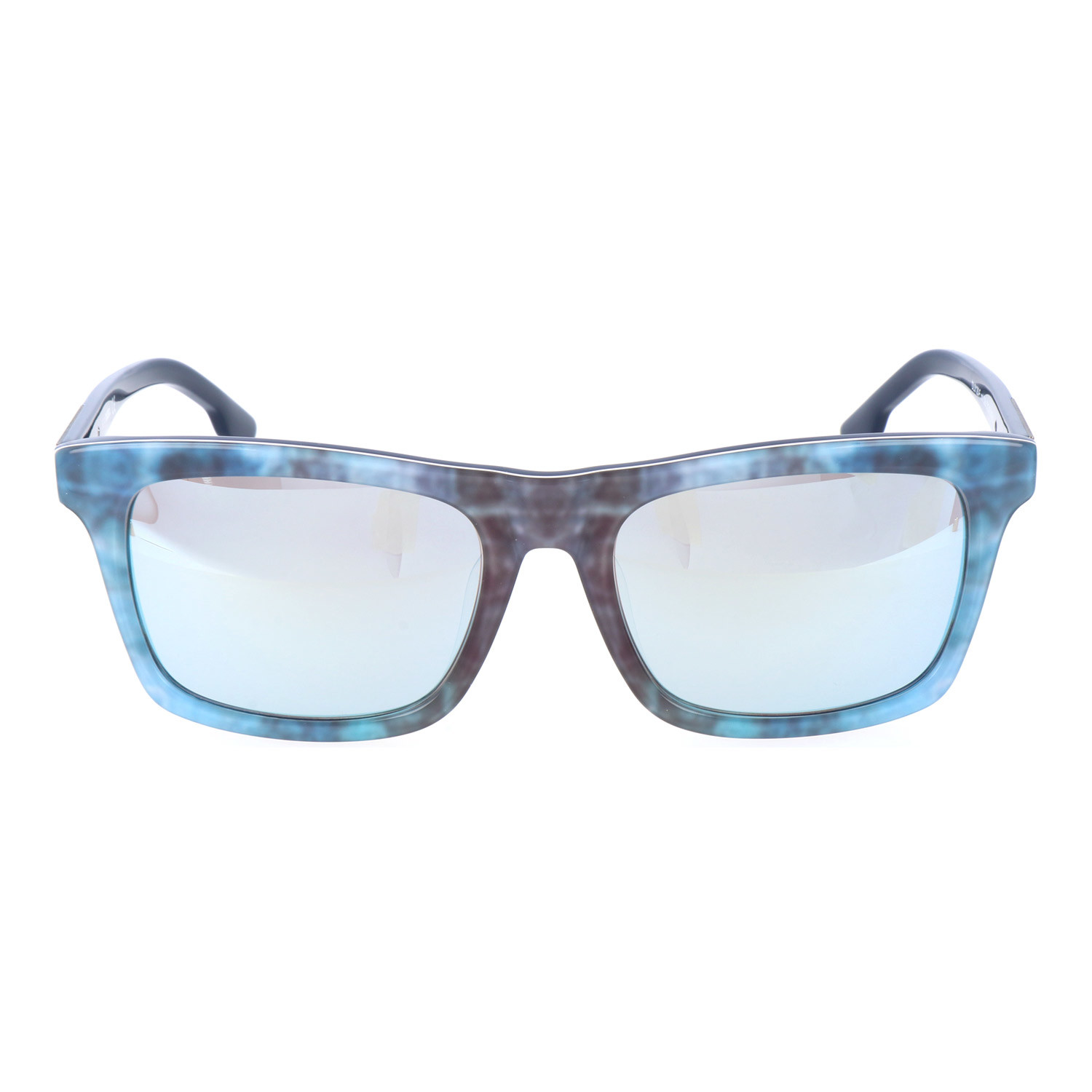 1500x1500 Watercolor Blocked Blue + Brown + Wood Grain - Sunglasses Watercolor