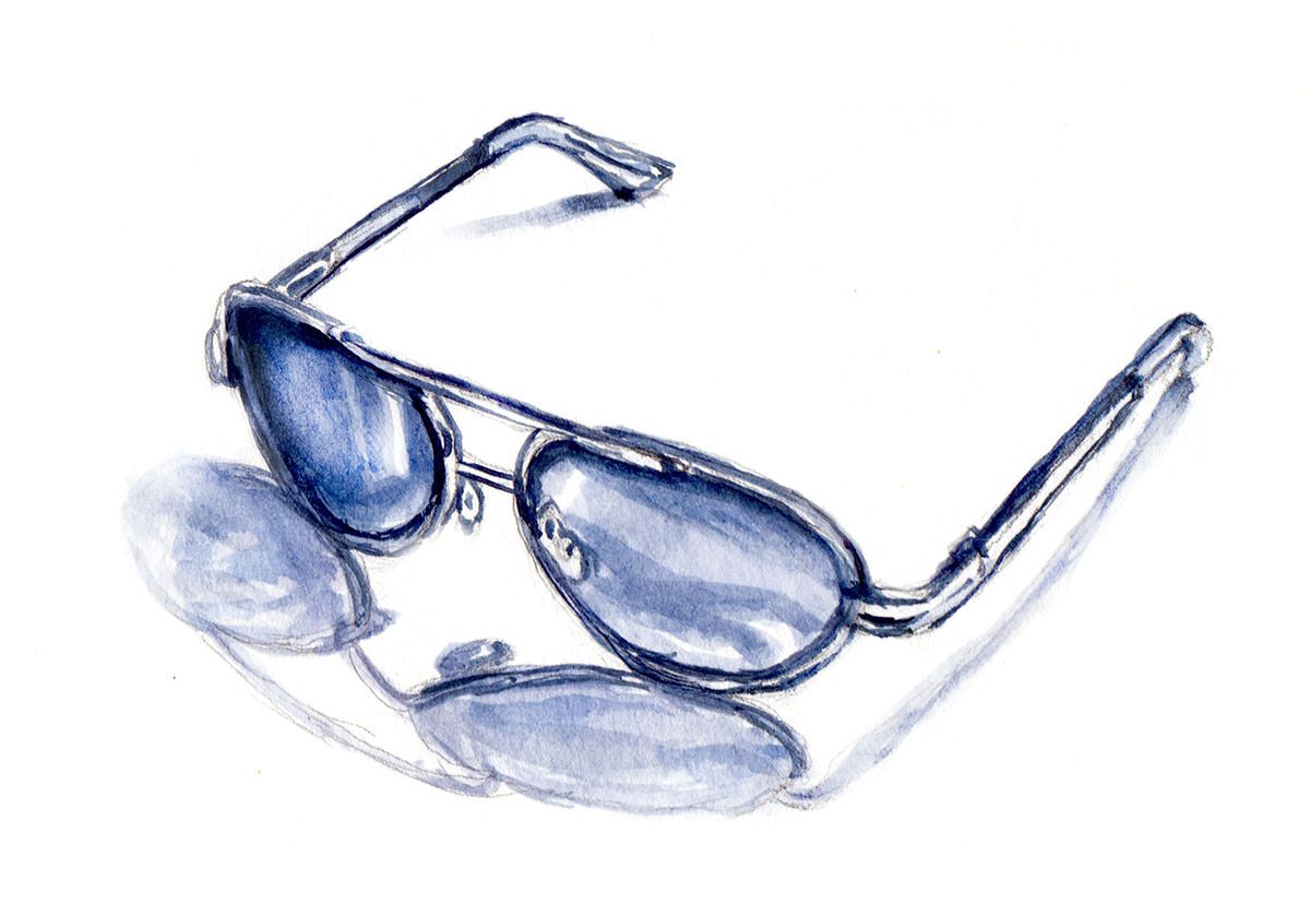 1200x828 ~ Sunglasses At Night - Sunglasses Watercolor