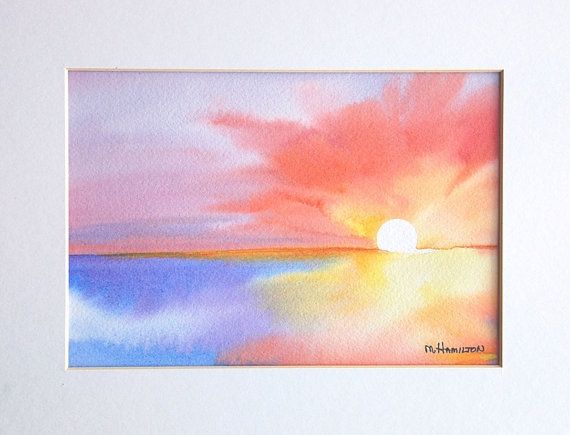 570x435 Sunrise Watercolor Tattoo - Sunrise Watercolor
