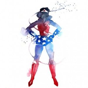 300x300 Gorgeous Superhero Watercolors To Class Up Your Living Space @the - Superhero Watercolor
