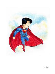 Superman Watercolor at PaintingValley.com | Explore collection of ...