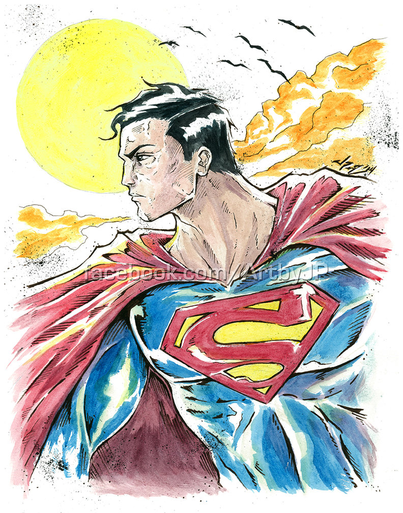 792x1008 Superman - Superman Watercolor