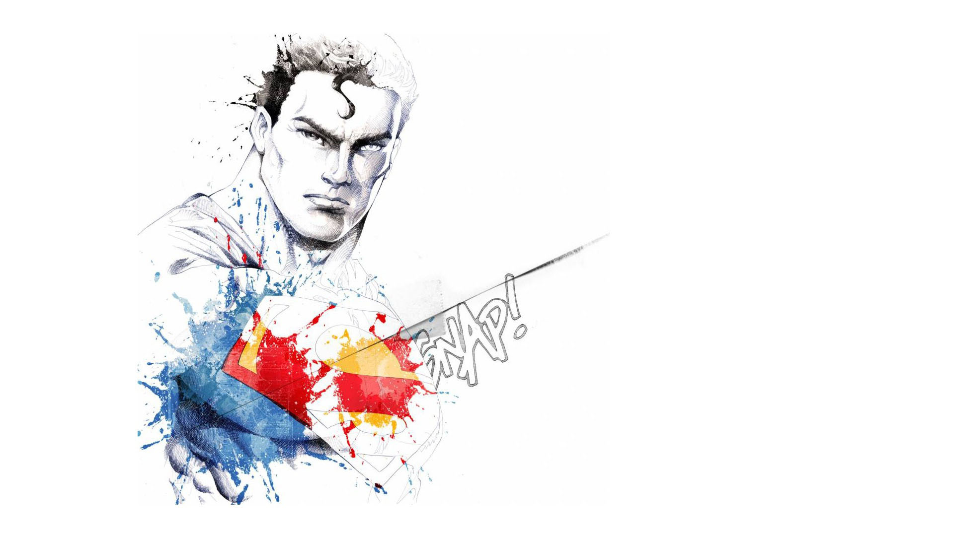 1920x1080 Superman In Watercolor Wallpaper - Superman Watercolor