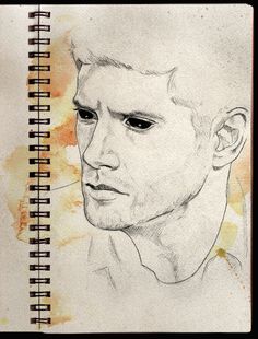 236x310 Castiel The Angel From Supernatural Watercolor Print Watercolor - Supernatural Watercolor