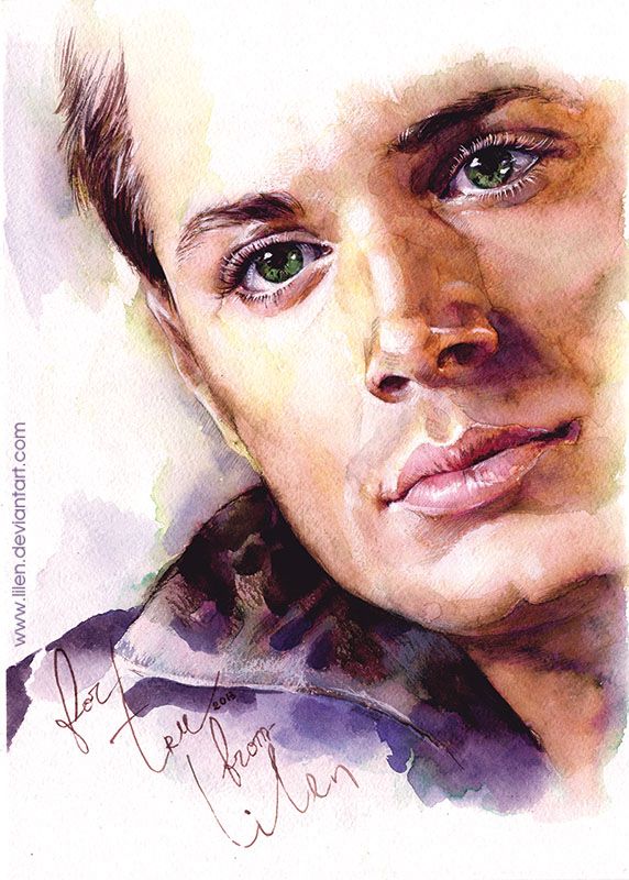 572x800 Dean. Watercolor. By Lilen (Oh My Gosh Art Feels - Supernatural Watercolor