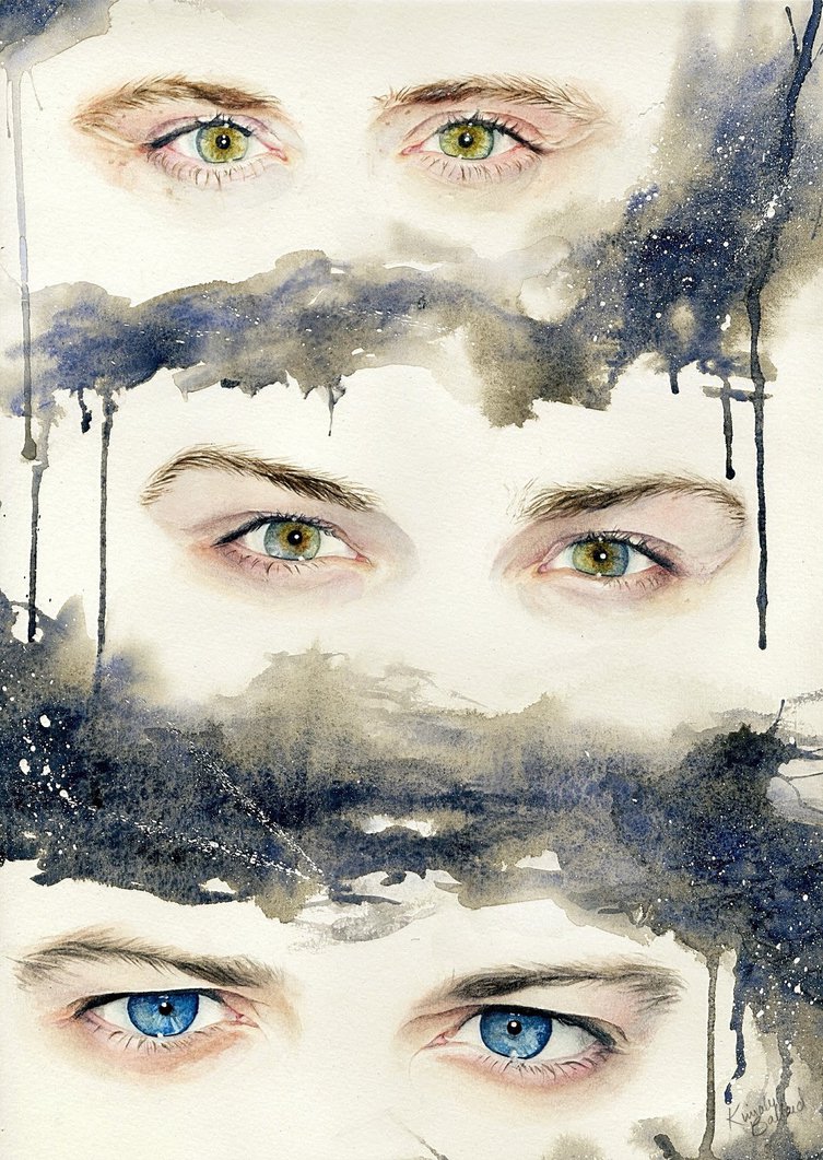 753x1061 Supernatural Eye Portraits By Princesslaguia - Supernatural Watercolor