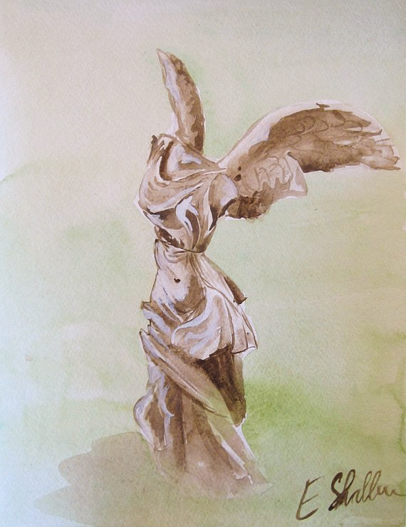 570x740 Watercolor Painting Emmalee Shallenberger Graphic Designer - Supernatural Watercolor