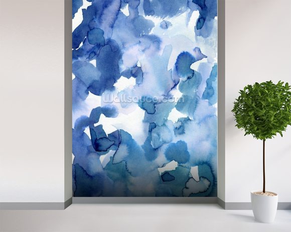 580x464 Surreal Blue Watercolor Wallsauce Finland - Surreal Watercolor