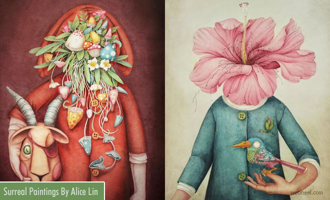 660x400 15 Surreal And Vibrant Watercolor Paintings By Alice Lin - Surreal Watercolor Paintings