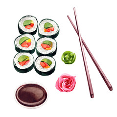 239x240 Search Photos Watercolor Sushi - Sushi Watercolor