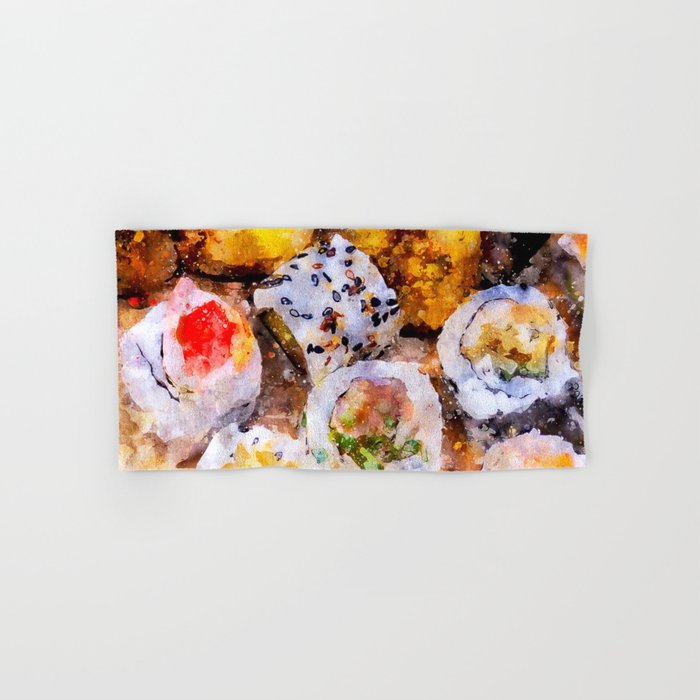 700x700 Sushi Board - Sushi Watercolor