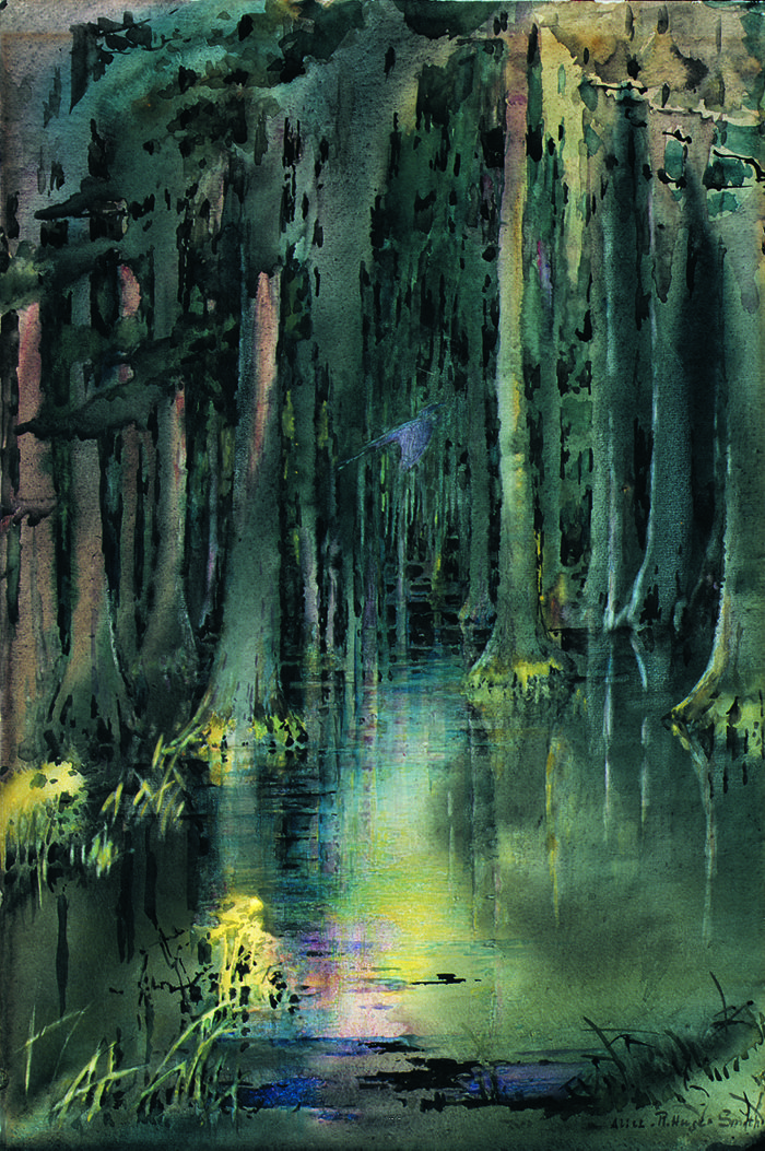 Swamp Watercolor at PaintingValley.com | Explore collection of Swamp ...