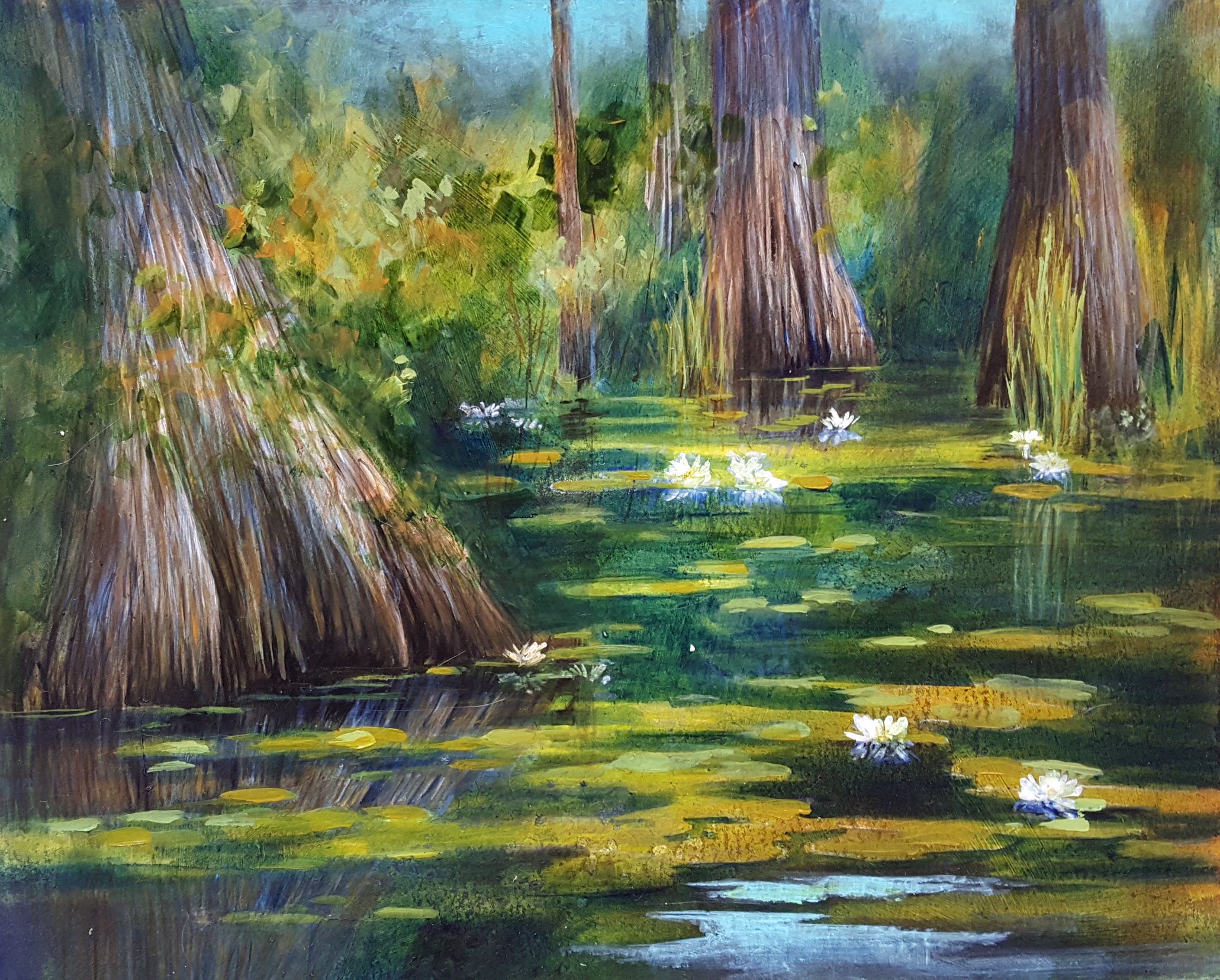 Swamp Watercolor at PaintingValley.com | Explore collection of Swamp ...