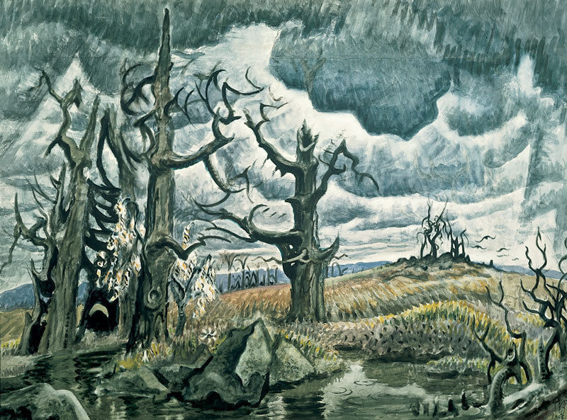 800x593 Heat Waves In A Swamp The Paintings Of Charles Burchfield - Swamp Watercolor
