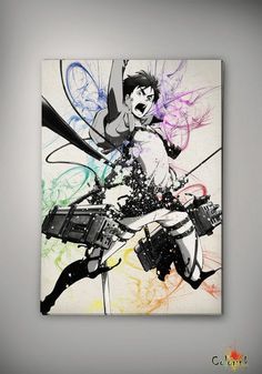 236x337 Sword Art Online Kirito Watercolor Print 8x11 11x16 Archival Print - Sword Art Online Watercolor