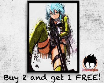 340x270 Sword Art Online 2 Etsy - Sword Art Online Watercolor