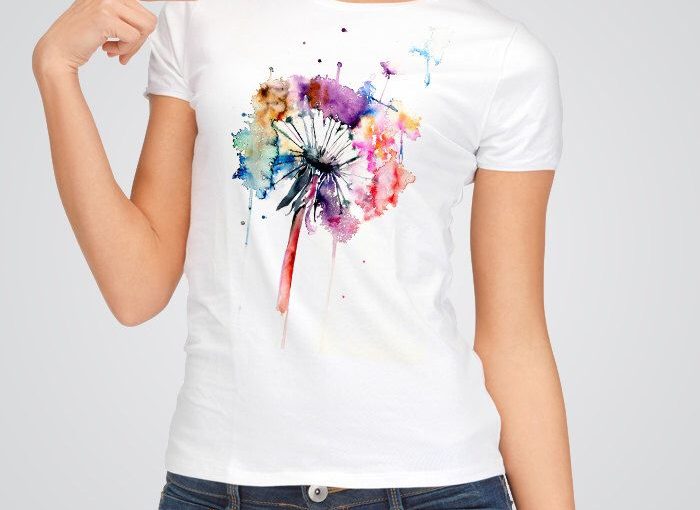700x510 Dandelion Watercolor T Shirt - T Shirt Watercolor