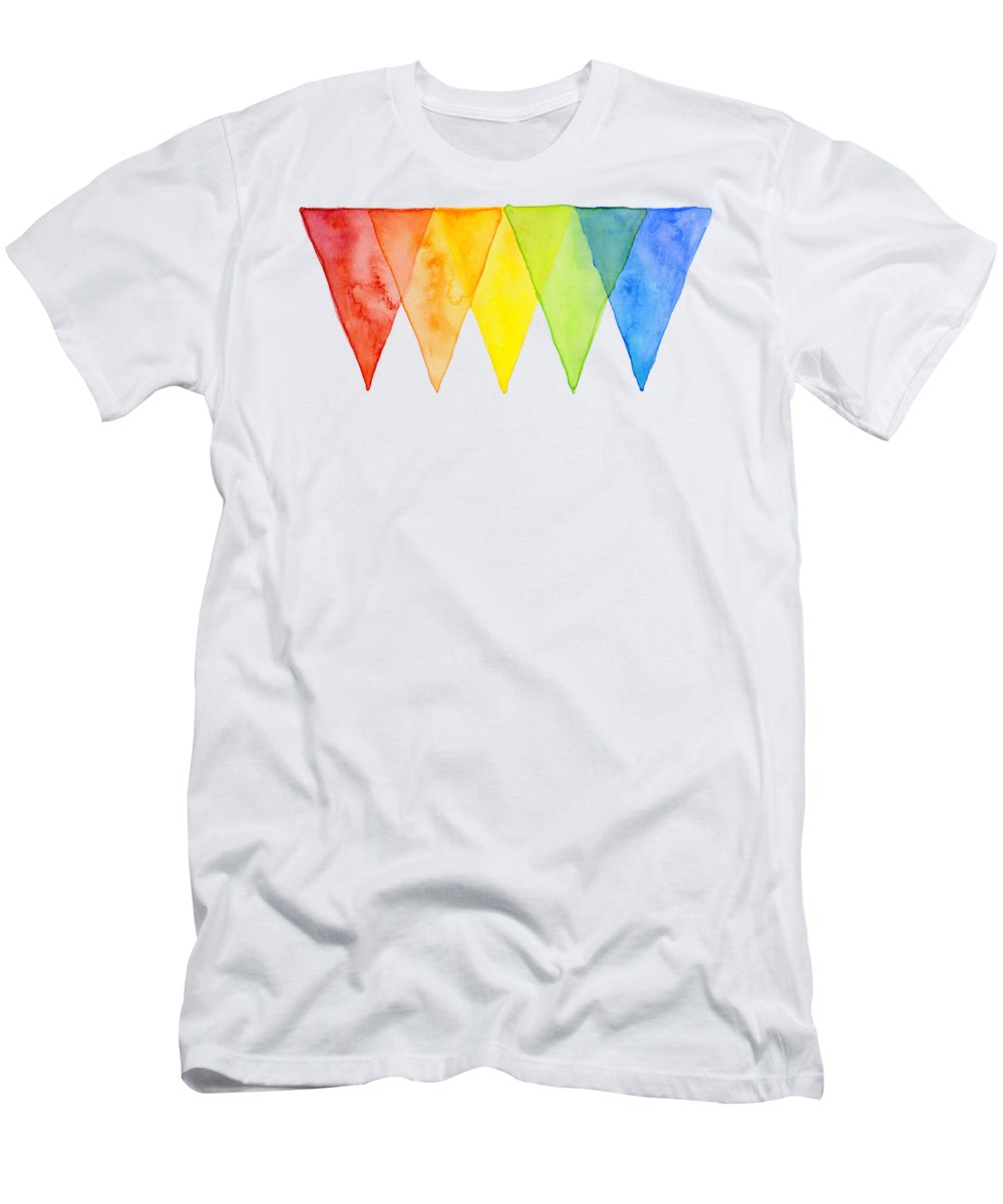 1000x1200 Geometric Watercolor Pattern Rainbow Triangles T Shirt For Sale By - T Shirt Watercolor
