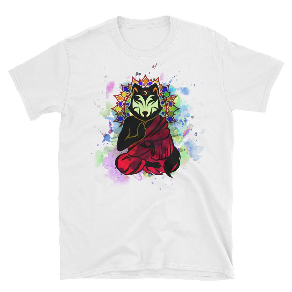 1000x1000 Aware Wolf Watercolor T Shirt (Red) - T Shirt Watercolor