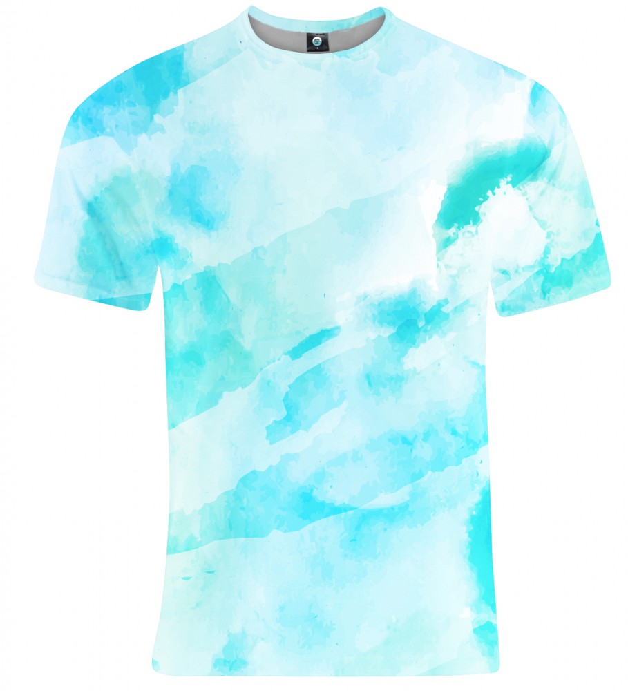 909x1000 Cloudy Watercolor T Shirt Aloha From Deer - T Shirt Watercolor