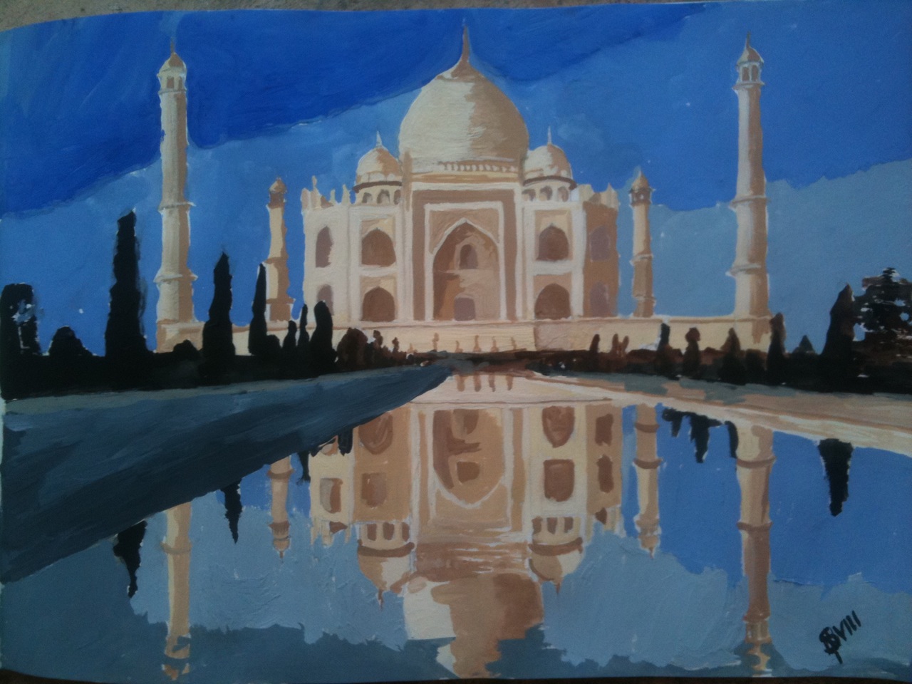 1280x960 Watercolor Painting Of Taj Mahal - Taj Mahal Watercolor