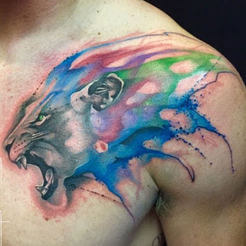 500x500 The 112 Best Watercolor Tattoos For Men Improb - Tattoo Watercolor Painting