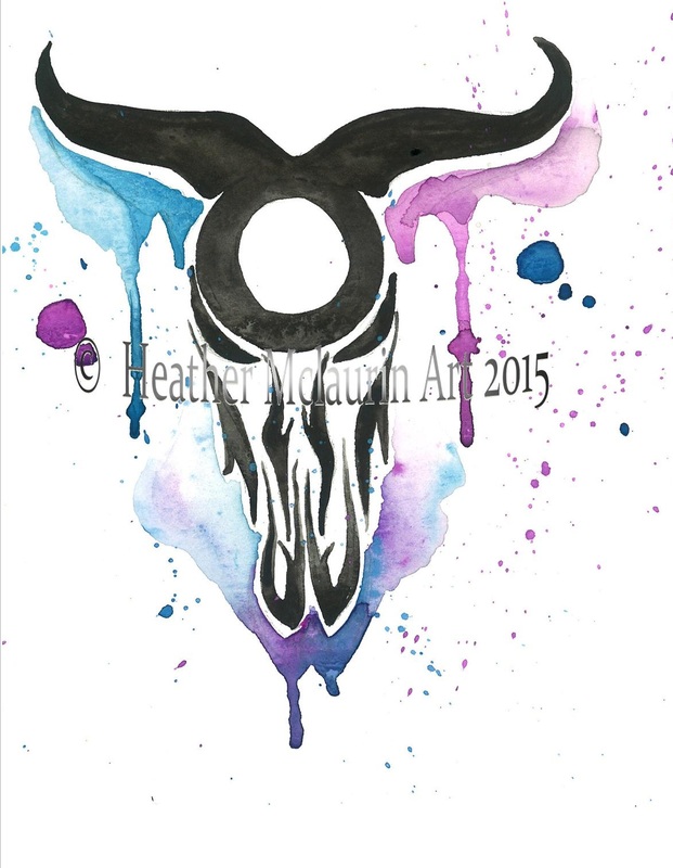 621x800 My Most Popular Watercolor Art - Taurus Watercolor