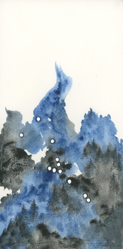 396x800 Original Charcoal And Watercolor Zodiac Art By Emily Magone Taurus - Taurus Watercolor