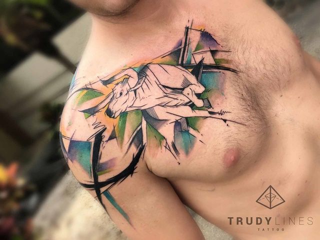 640x480 The Top 10 Best Blogs On Tattoo Designs - Taurus Watercolor Tattoo