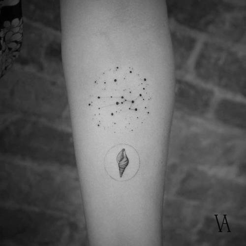 500x500 Taurus Constellation Tattoo Tumblr - Taurus Watercolor Tattoo