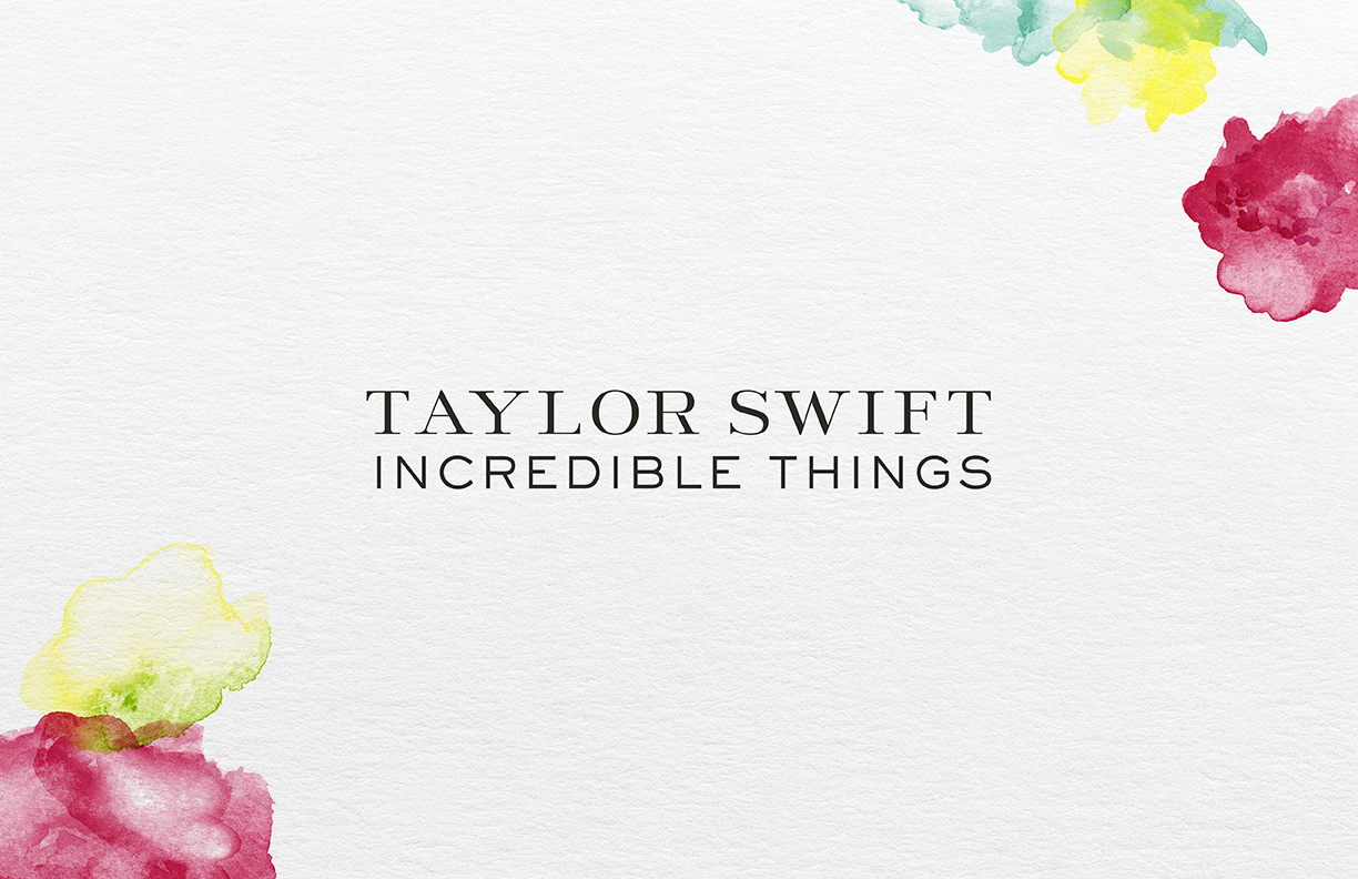 1224x792 Taylor Swift Incredible Things Illustration Exclusive On Packaging - Taylor Swift Watercolor