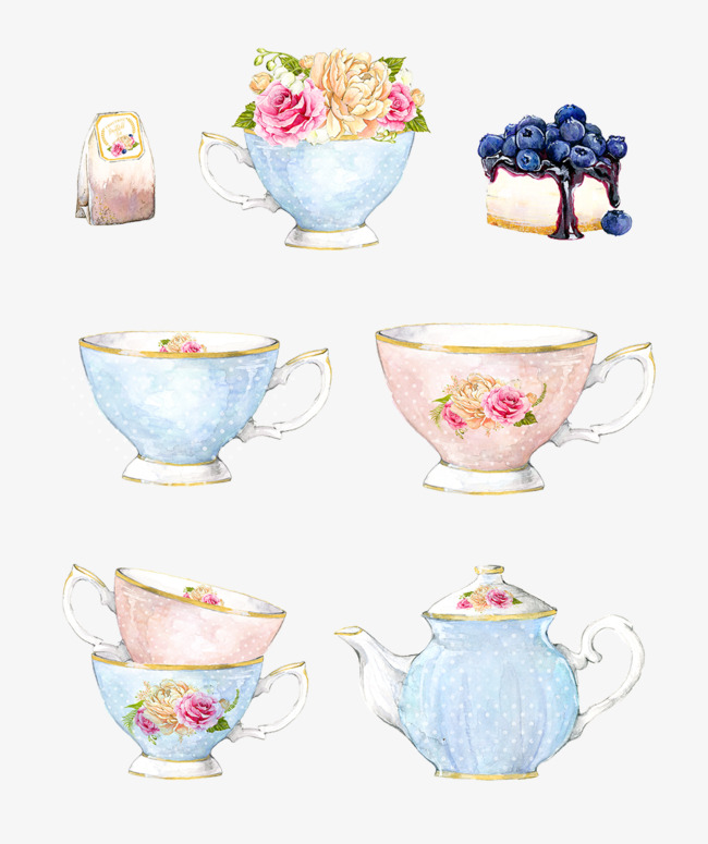 650x775 Rose Tea Teapot Beautiful Hand Painted Watercolor, Rose Clipart - Tea Watercolor