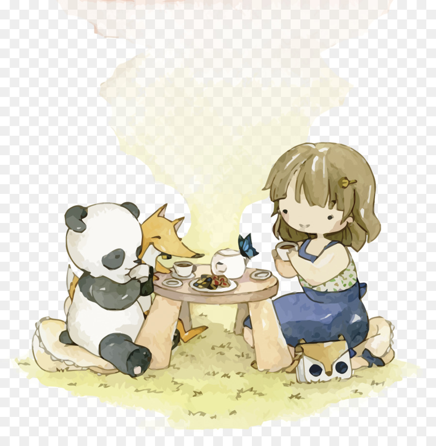 900x920 Tea Watercolor Painting Drawing - Tea Watercolor